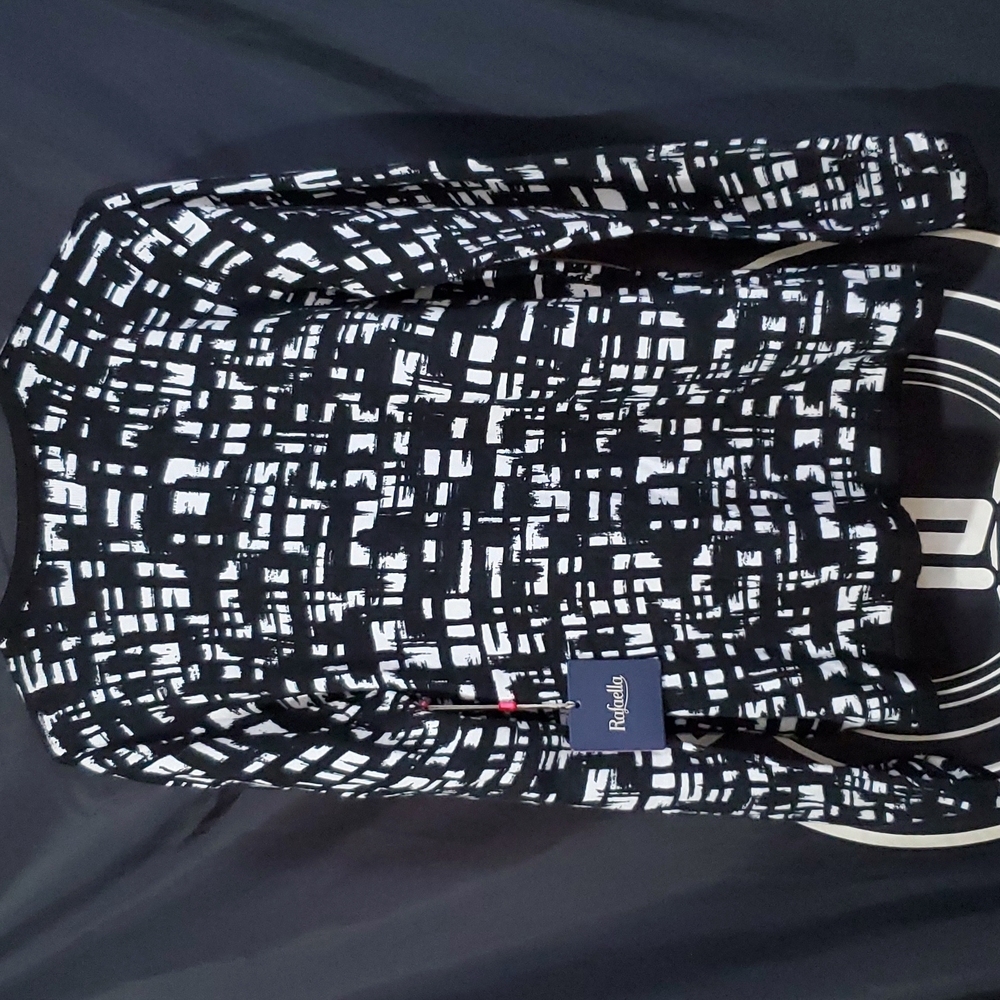 NWT gorgeous Rafaella Brushstroke Plaid Sweater (P/M) Brand new with tags! - Picture 3 of 3